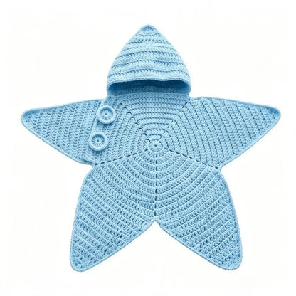 Star Baby Cute Cartoon Rompers Hand Crocheted Yarn Knitted Starfish Jumpsuit Baby Clothes 2026 Spring Autumn New