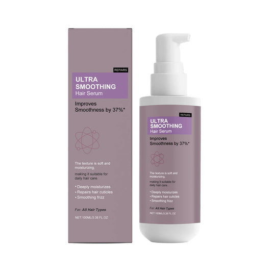Ultra Smoothing Hair Serum Frizz Control Hair Repair for Damaged Dry Rough Hair Deep Moisture Lightweight All Hair Types 100Ml