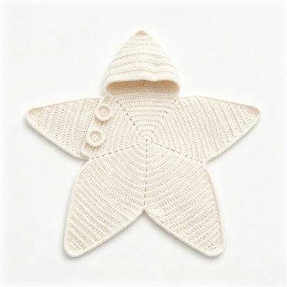 Star Baby Cute Cartoon Rompers Hand Crocheted Yarn Knitted Starfish Jumpsuit Baby Clothes 2026 Spring Autumn New
